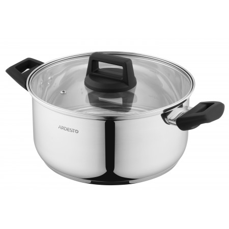 ARDESTO Каструля Gemini, скляна кришка, 5.1 л, нержавіюча ст