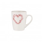ARDESTO Чашка Heart, 320мл, кераміка, білий ARDESTO Чашка Heart, 320мл, кераміка, білий
