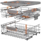 Gorenje Посудомийна машина вбудовувана, 16компл., A+++, 60см, інвертор,Wi-Fi, AquaStop, сенсорн.упр, 3и кошики, білий