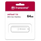 Transcend Накопичувач 64GB USB 3.1 Type-A JetFlash 730 White
