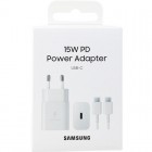 Зарядний пристрій Samsung 15Вт USB-С з кабелем USB-C > USB-C 1м (EP-T1510XWEGEU)