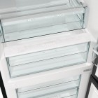Холодильник з нижн. мороз. камерою Gorenje, 194x66x60см, 2 двері, 204(96)л, А++, Retro, NoFrost+, Внутр. Диспл, Зона св-ті, чорний