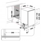Whirlpool Посудомийна машина вбудована, 10компл., A+++, 45см, дисплей, інвертор, 3й кошик, білий