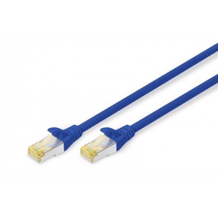 Digitus Патч-корд CAT 6a S-FTP, 1м, AWG 26/7 синього кольору