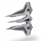 Star Wars Ігрова колекційна фігурка Medium Vehicle Транспорт та фігурка Kom'rk-Class Mandalorian Starfighter 12.5см Star Wars Ігрова колекційна фігурка Medium Vehicle Транспорт та фігурка Kom'rk-Class Mandalorian Starfighter 12.5см
