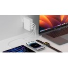 Belkin Зарядний пристрій мережевий 140Вт 3хUSB-С GAN PD PPS, USB-A, білий