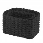 Набір кошиків плетених для зберігання Ardesto Prestigio (3.3/2.2/1.4л), 3 предмети, паперовий шпагат, чорний Набір кошиків плетених для зберігання Ardesto Prestigio (3.3/2.2/1.4л), 3 предмети, паперовий шпагат, чорний
