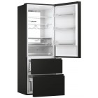 Haier Холодильник багатодверний, 200.6x70х67.5, холод.відд.-343л, мороз.відд.-140л, 3дв., А++, NF, інв., дисплей, зона нульова, чорний