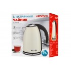 ARDESTO Електрочайник EEKL-F340BG 1.7л/2200Вт/strix контроль/нерж. сталь/бежевий