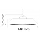 Neo Tools Обігрівач інфрачервоний, підвісний, 1500Вт, 44х44х17.5см, IP44