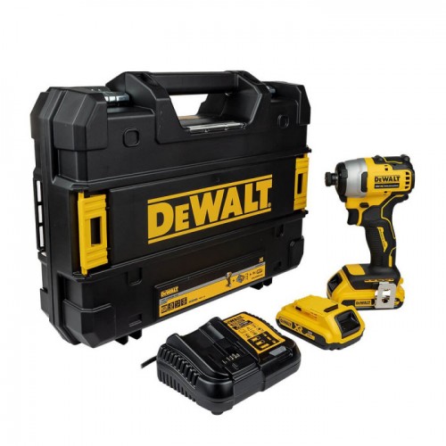 Шурупокрут ударний акумуляторний DeWalt 18V XR Li-Ion безщітковий 190Нм 2800об/хв кейс 0.96кг