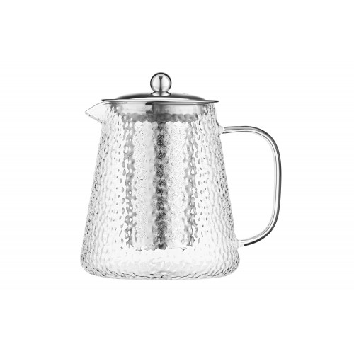 Заварник Ardesto Gemini 950мл, боросилікатне скло, нержавіюча сталь, прозорий Заварник Ardesto Gemini 950мл, боросилікатне скло, нержавіюча сталь, прозорий