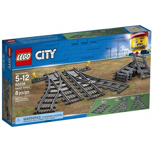 LEGO Конструктор City Залізничні стрілки 60238 LEGO Конструктор City Залізничні стрілки 60238