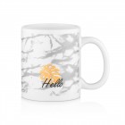 Чашка Ardesto Hello, 330мл, кераміка, біло-сірий Чашка Ardesto Hello, 330мл, кераміка, біло-сірий