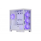 2E Gaming Корпус Fantom GK701W без БЖ 2xUSB3.0, 1xUSBType-C, 4x120мм ARGB, VGA 400мм, LCS ready, контролер з пультом, TG Side/Front Panel, mATX, білий