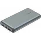 Belkin Акумулятор портативний літій-іонний Power Bank 10000мА·год, 15Вт, 2хUSB-A/USB-C, cірий Belkin Акумулятор портативний літій-іонний Power Bank 10000мА·год, 15Вт, 2хUSB-A/USB-C, cірий
