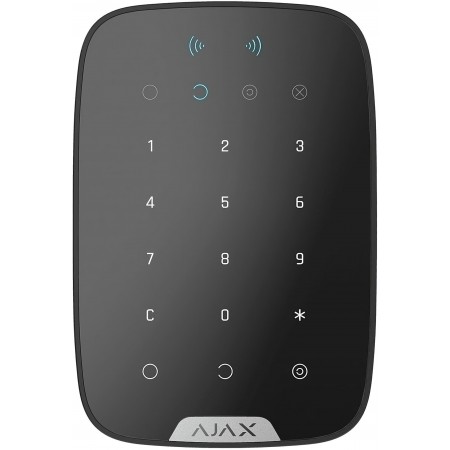 Ajax Бездротова сенсорна клавіатура Keypad Plus чорна