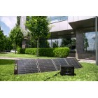 Segway Комплект Портативна електростанція CUBE 1000, 2584 Вт заг (R-Drive 4400 Вт), 1024 Вт/год, IPX3, BT, розширення ємності, швидка зарядка + портативна сонячна панель 100 Вт