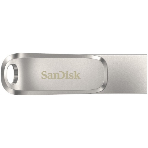 SanDisk Накопичувач 64GB USB 3.1 Type-A + Type-C Dual Drive Luxe Срібний SanDisk Накопичувач 64GB USB 3.1 Type-A + Type-C Dual Drive Luxe Срібний