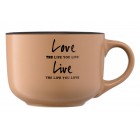 ARDESTO Чашка Way of life, 550 мл, оливкова, кераміка