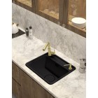 Deante Мийка кухонна Momi, граніт, квадрат, без крила, 500х440х230мм, чаша - 1, врізна, чорний матовий Deante Мийка кухонна Momi, граніт, квадрат, без крила, 500х440х230мм, чаша - 1, врізна, чорний матовий