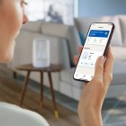 Philips Зволожувач повітря традиційне зволоження Series 1000, 41м2, 3л, 275мл/г, електр. кер-ння, режим сну, нічник, білий