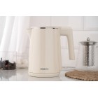 ARDESTO Електрочайник EKL-F1BG, 1л, подвійні стінки, STRIX, бежевий