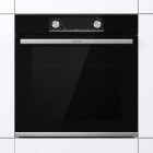 Gorenje Духова шафа електрична, 77л, A, дисплей, ф-я без додавання жиру, чорний