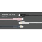 Belkin Кабель USB-A - Lightning плетений, силіконовий, з ремінцем на магніті, 1м, чорний Belkin Кабель USB-A - Lightning плетений, силіконовий, з ремінцем на магніті, 1м, чорний