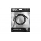 2E Cat 6, S-FTP екран. фольга з обплетенням, RJ45, 4Х2 27AWG, 7/0.14 Cu, 1.50 m, PVC, Black