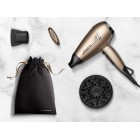 Rowenta Фен Pro Expert Tresor Collection, 2200Вт, 3 режими, іоніз-я, дифузор, 2 концентратора, хол. обдув, чохол, заколка, бронзовий