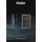 Haier Холодильник для вина, 82x49.7х58.5, холод.відд.-106л, зон - 2, бут-42, ST, дисплей, чорний Haier Холодильник для вина, 82x49.7х58.5, холод.відд.-106л, зон - 2, бут-42, ST, дисплей, чорний