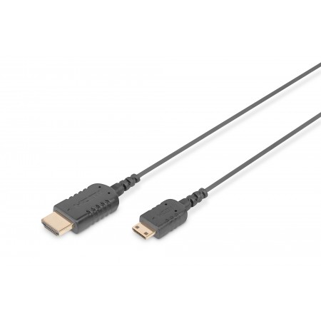 Кабель DIGITUS HDMI-miniHDMI (AM/СM), Ultra HD, 2.0м, чорний