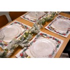 ARDESTO Набір серветок сервірувальних Happy Holidays 30х45см, 2шт, 90% поліестер, 10% бавовна, білий віночок ARDESTO Набір серветок сервірувальних Happy Holidays 30х45см, 2шт, 90% поліестер, 10% бавовна, білий віночок