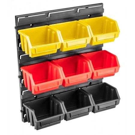 Topex Панель для майстерні, 9 лотків, 345x385x125 мм