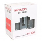 Microlab Акустична система M-106 2.1, 10W, mini-jack, чорний Microlab Акустична система M-106 2.1, 10W, mini-jack, чорний