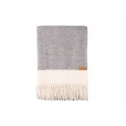 ARDESTO Плед Leonardo Bianco, 140x200см, 100% вовна, сірий