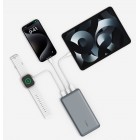 Belkin Акумулятор портативний літій-іонний Power Bank 10000мА·год, 15Вт, 2хUSB-A/USB-C, cірий Belkin Акумулятор портативний літій-іонний Power Bank 10000мА·год, 15Вт, 2хUSB-A/USB-C, cірий