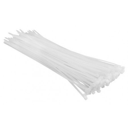 Top Tools Хомут-стяжка, білий, 3.6x300мм, пластик, 100шт