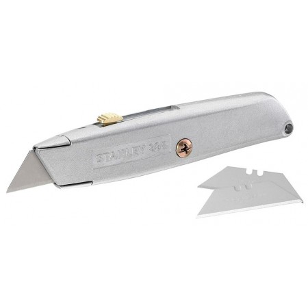 Stanley Ніж 99Е, трапецієподібне лезо 19мм, корпус цинковий 