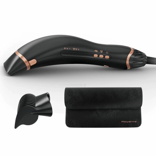 Rowenta Фен Ultimate Experience Air Motion, 1300Вт, 3 режими, насадка-гребінець, кейс для зберігання, іоніз-я, хол. обдув, чорний
