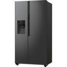Gorenje Холодильник SBS, 179х70х92см, 2 двері, 376(190)л, А++, NF+, Інв., Зона св-ті, диспенсер, генератор льоду, Зовн. Диспл, чорний
