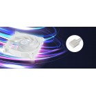 SilverStone Корпусний вентилятор Air Blazer 120RW-ARGB, 120мм, 600-2200rpm, 4pinPWM, 3pin +5VARGB, 7.4-35.6dBa, білий