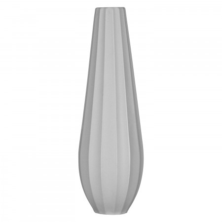 ARDESTO Ваза Molize, 8.5х27.5см, порцеляна, сірий