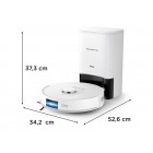 Rowenta Робот-пилосос миючий X-Plorer Serie 140+ Total Care, 5000ПаВт, h=9.5см, 0.29л, конт пил -0.28л, вода - вологе прибирання, автон. робота до 120хв, самоочистка, білий