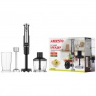 ARDESTO Блендер занурювальний HBG-1000BCHP, 1000Вт, 3в1, чаша-600мл, насадка для пюре, чорно-сріблястий ARDESTO Блендер занурювальний HBG-1000BCHP, 1000Вт, 3в1, чаша-600мл, насадка для пюре, чорно-сріблястий