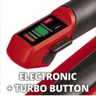 Einhell Повітродув акумуляторний GP-LB 18/200 Li GK - Solo, 18В, 200км/г, 630м3/г, набір подовжувальний, 2.2кг, без АКБ і ЗП