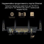 ASUS Маршрутизатор RT-BE88U BE7200 4xGE LAN, 3x2.5GE WAN, 1x2.5GE WAN/LAN. 1x10GE WAN/LAN, 1xSFP+, 1xUSB3.2, MESH