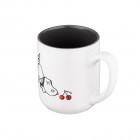 ARDESTO Чашка Dog, 380мл, кераміка, біло-сірий ARDESTO Чашка Dog, 380мл, кераміка, біло-сірий