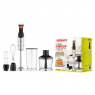 Блендер Ardesto занурювальний HBG-800DWHCHC, 800Вт, 4в1, чаша-600мл, чопер 500мл, чорно-сріблястий Блендер Ardesto занурювальний HBG-800DWHCHC, 800Вт, 4в1, чаша-600мл, чопер 500мл, чорно-сріблястий